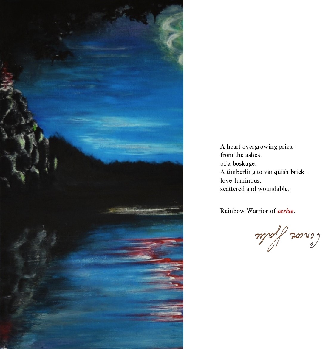 <b>Uirtus</b><br><br>(<em>The Fighter</em>)<br><br>acrylic on canvas, 50 x 50 cm, edited detail of Beatitudo Pura